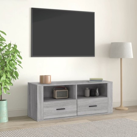 Mobile TV Grigio Sonoma 100x35x40 cm in Legno Multistrato