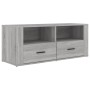 Mobile TV Grigio Sonoma 100x35x40 cm in Legno Multistrato