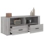 Mobile TV Grigio Sonoma 100x35x40 cm in Legno Multistrato