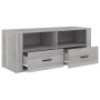 Mobile TV Grigio Sonoma 100x35x40 cm in Legno Multistrato