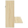 Scrivania a Parete Rovere Sonoma 105x48x75 cm Legno Multistrato