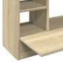 Scrivania a Parete Rovere Sonoma 105x48x75 cm Legno Multistrato