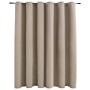 Tenda Oscurante con Anelli in Metallo Beige 290x245 cm