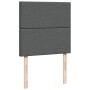 Giroletto a Molle con Materasso Grigio Scuro 80x200 cm Tessuto
