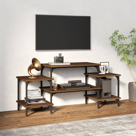 Mobile Porta TV Rovere Marrone 117x35x52 cm Legno Multistrato