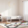 Giroletto per Bambini Bianco 75x190cm in Legno Massello di Pino