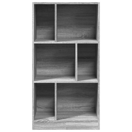 Libreria Grigio Sonoma 57x28,5x107,5 cm in Legno Multistrato