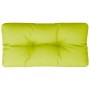 Cuscino per Pallet Verde Brillante 70x40x12 cm in Tessuto