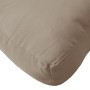 Cuscino per Pallet Tortora 80x40x12 cm in Tessuto