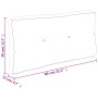 Cuscino per Pallet Tortora 80x40x12 cm in Tessuto