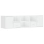 Mobile Angolare Bianco 160x40x45 cm in Truciolato