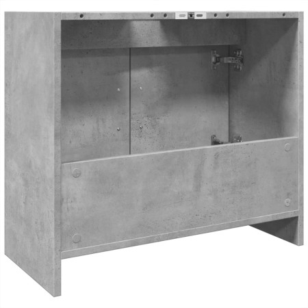 Mobile Lavabo Grigio Cemento 63x29x55 cm in Legno Multistrato