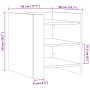 Comodino Rovere Fumo 45x50x50 cm in Truciolato
