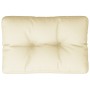 Cuscino per Pallet Crema 50x40x12 cm in Tessuto