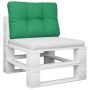 Cuscino per Pallet Verde 50x40x12 cm in Tessuto