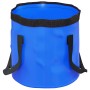 Secchi Pieghevoli 2 pz Blu 20 L in PVC