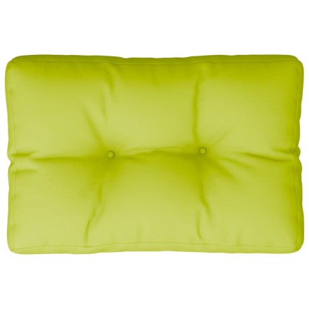 Cuscino per Pallet Verde Brillante 60x40x12 cm in Tessuto