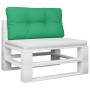 Cuscino per Pallet Verde 80x40x12 cm in Tessuto