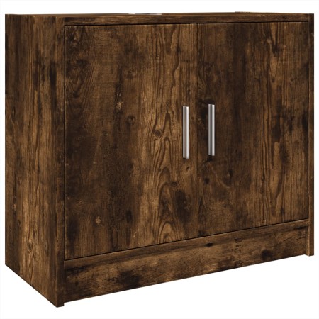 Mobile Lavabo Rovere Fumo 63x29x55 cm in Legno Multistrato