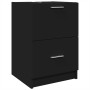 Mobile Lavabo Nero 80x33x60 cm in Legno Multistrato