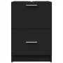 Mobile Lavabo Nero 80x33x60 cm in Legno Multistrato