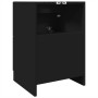 Mobile Lavabo Nero 80x33x60 cm in Legno Multistrato