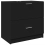 Mobile Lavabo Nero 59x37x59 cm in Truciolare