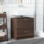 Mobile Lavabo Rovere Marrone 59x37x59 cm in Truciolare