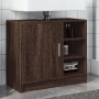 Mobile Lavabo Rovere Fumo 63x29x55 cm in Truciolare