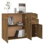 Credenza Rovere Fumo 105x30x75 cm in Legno Multistrato