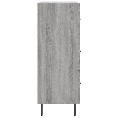 Credenza Grigio Sonoma 69,5x34x90 cm in Legno Multistrato