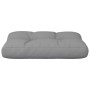 Cuscino per Pallet Grigio 60x40x12 cm in Tessuto