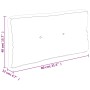 Cuscino per Pallet Antracite 80x40x12 cm in Tessuto