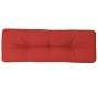 Cuscino per Pallet Rosso 120x40x12 cm in Tessuto