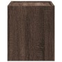 Comodini a Muro 2 pz Rovere Marrone 45x30x35 cm