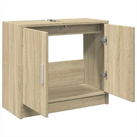 Mobile Lavabo Rovere Sonoma 63x29x55 cm Legno Multistrato