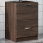 Mobile Lavabo Rovere Marrone 40x37x59 cm in Truciolare