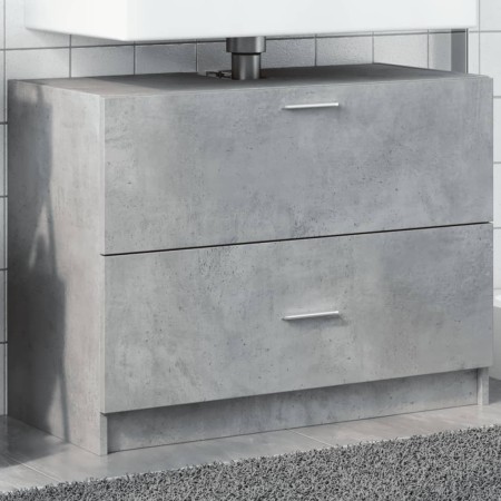 Mobile Lavabo Grigio Cemento 78x37x59 cm in Truciolare