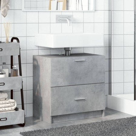 Mobile Lavabo Grigio Cemento 59x37x59 cm in Truciolare