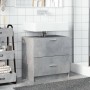 Mobile Lavabo Grigio Cemento 59x37x59 cm in Truciolare