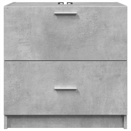 Mobile Lavabo Grigio Cemento 59x37x59 cm in Truciolare