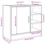Mobile Lavabo Nero 63x29x55 cm in Truciolato