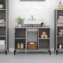 Mobile Lavabo Grigio Sonoma 80x33x60 cm in Legno Multistrato