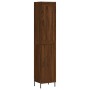 Credenza Rovere Marrone 34,5x34x180 cm in Legno Multistrato