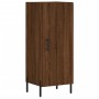 Credenza Rovere Marrone 34,5x34x180 cm in Legno Multistrato