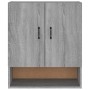 Armadietto a Muro Grigio Sonoma 60x31x70cm in Legno Multistrato