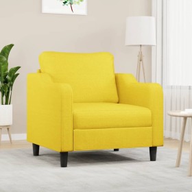 Poltrona Giallo Chiaro 60 cm in Tessuto