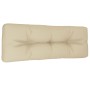 Cuscino per Pallet Beige 120x40x12 cm in Tessuto