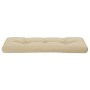 Cuscino per Pallet Beige 120x40x12 cm in Tessuto