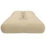 Cuscino per Pallet Beige 120x40x12 cm in Tessuto